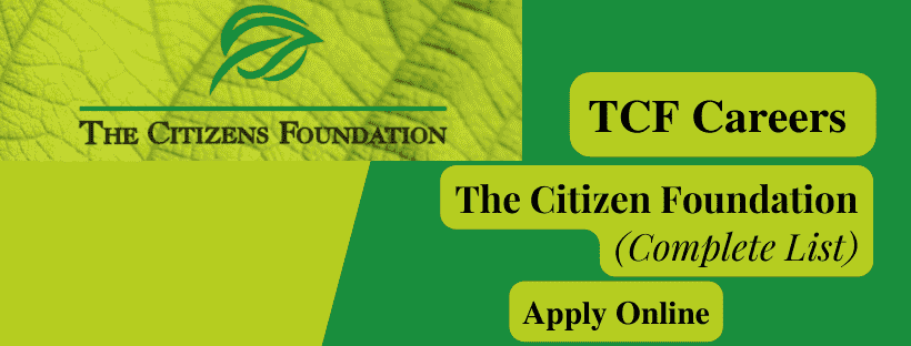 TCF Careers (The Citizen Foundation Jobs)
