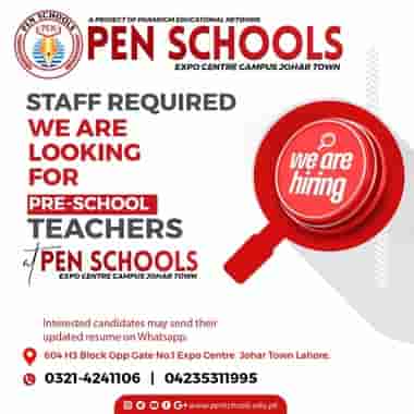 PEN School Lahore Teaching Jobs